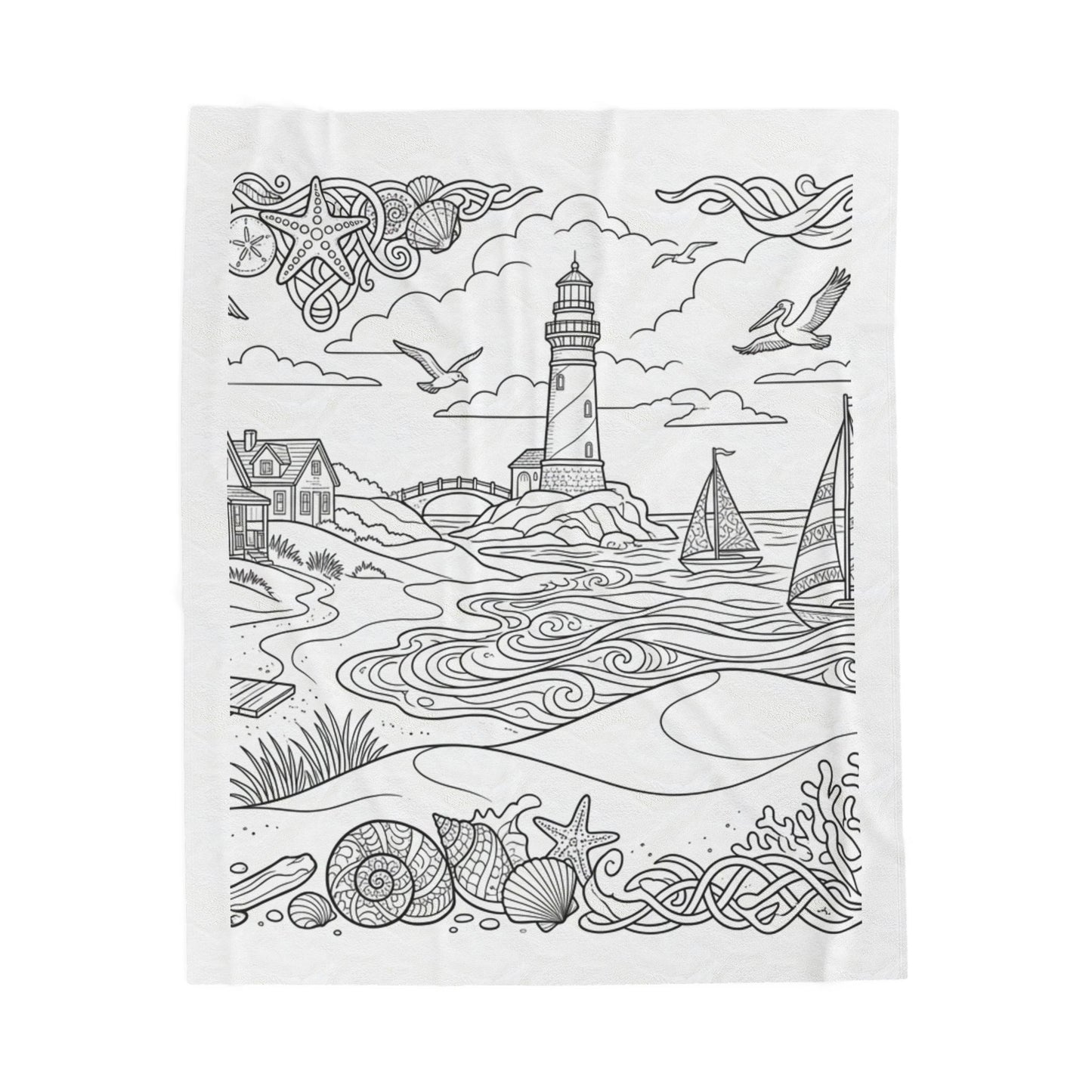 Coastal Escape™ Recolorable Blanket