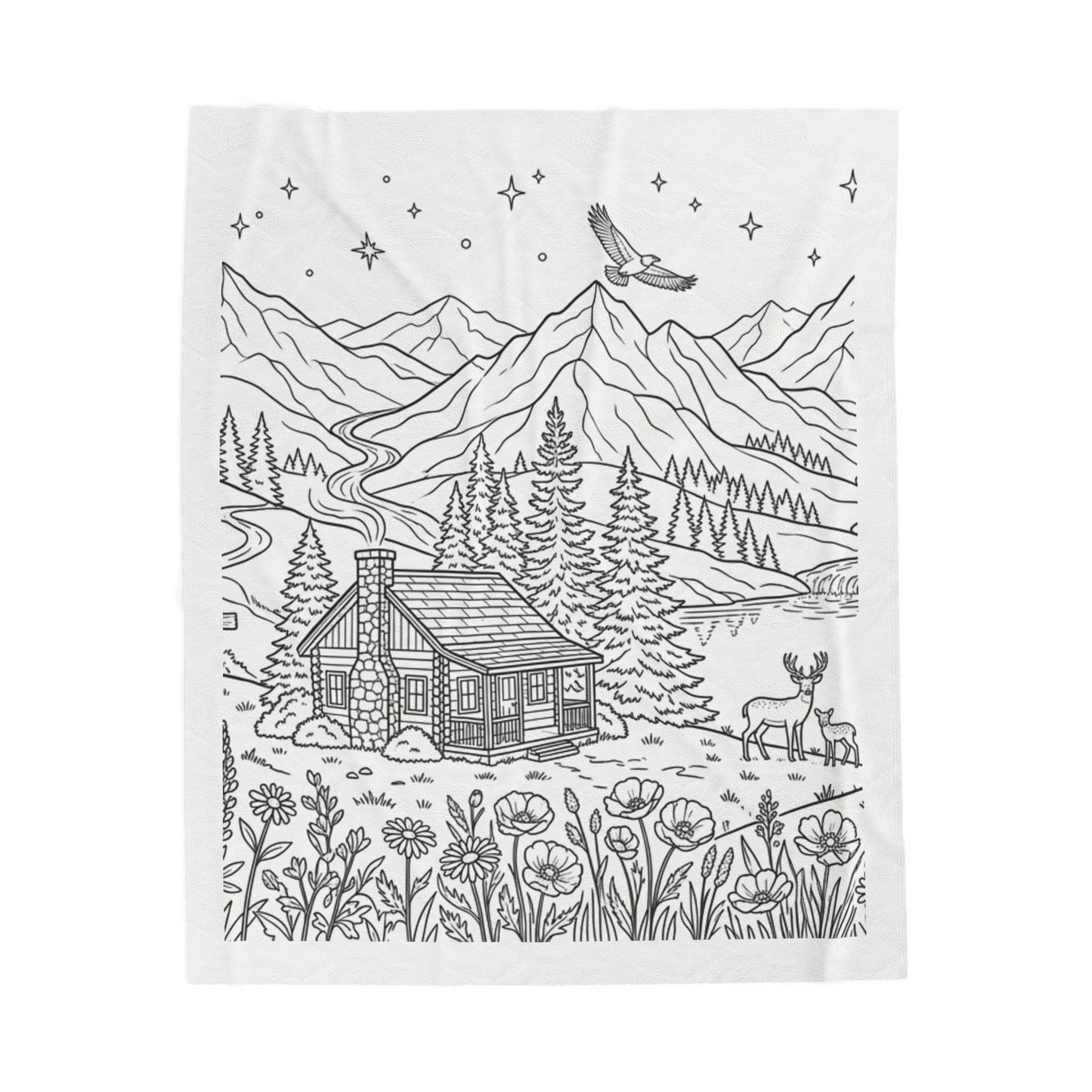 Mountain Retreat™ Recolorable Blanket
