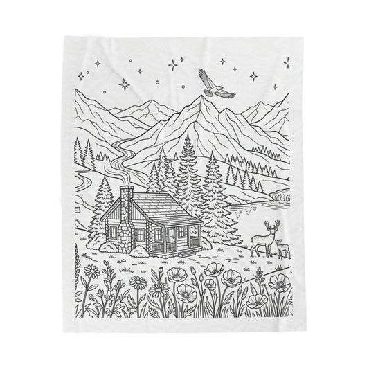 Mountain Retreat™ Recolorable Blanket