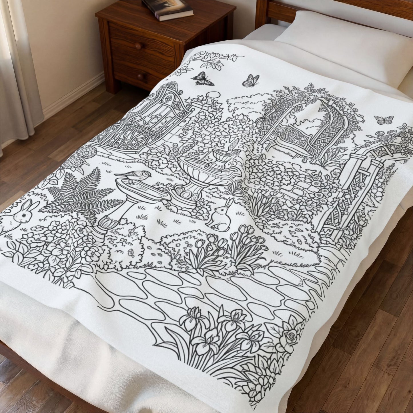 Secret Garden™ Recolorable Blanket