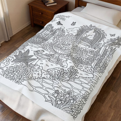 Secret Garden™ Recolorable Blanket