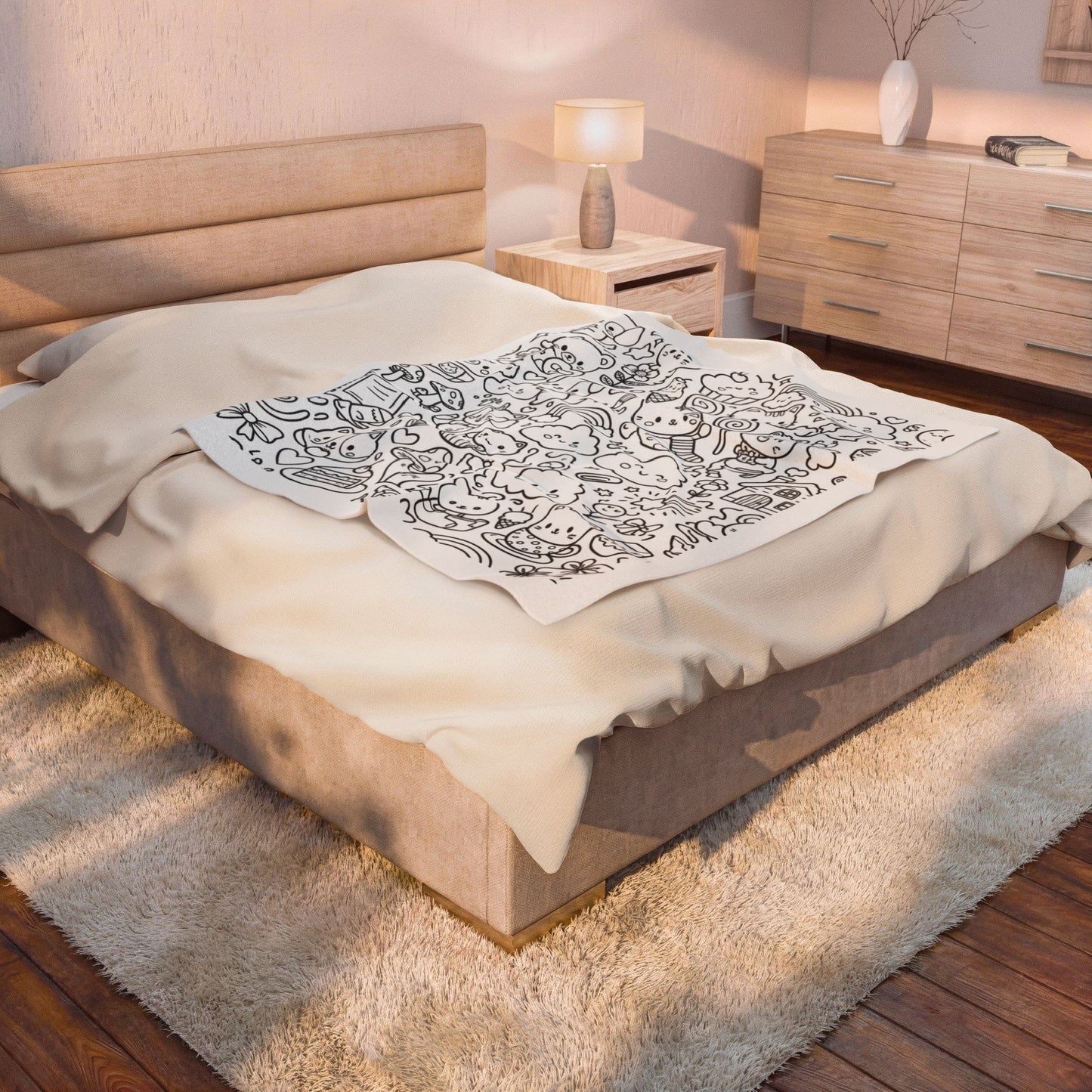Kawaii Dreams™ Recolorable Blanket