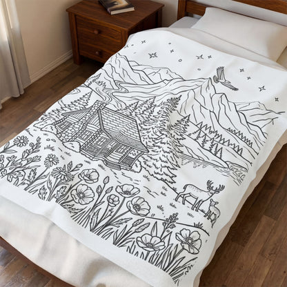 Mountain Retreat™ Recolorable Blanket