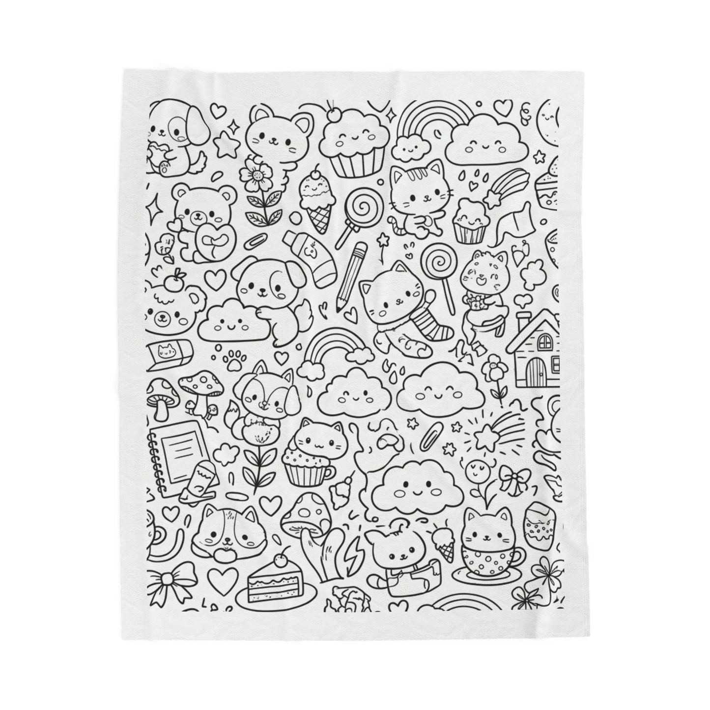 Kawaii Dreams™ Recolorable Blanket