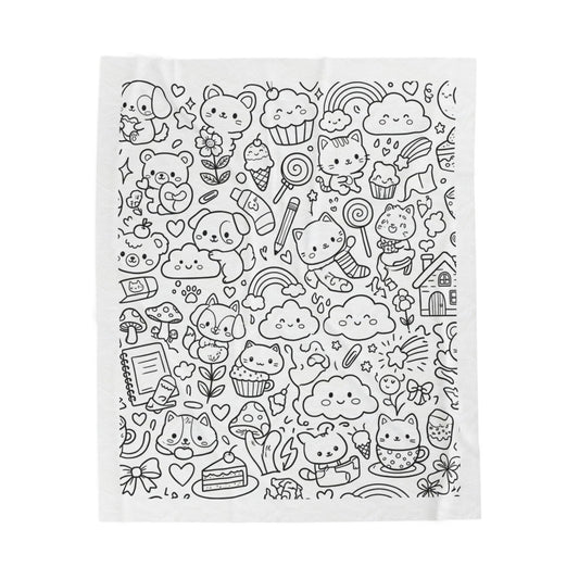 Kawaii Dreams™ Recolorable Blanket