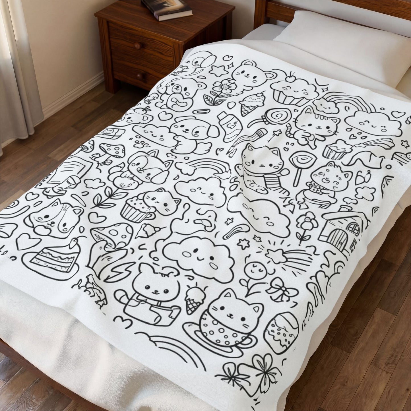 Kawaii Dreams™ Recolorable Blanket
