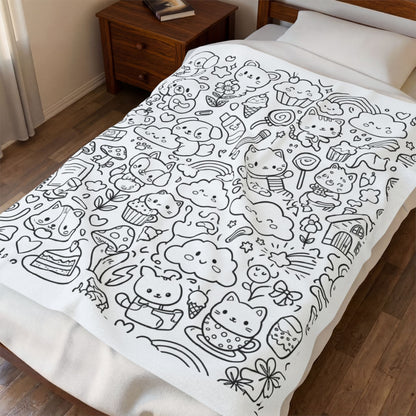 Kawaii Dreams™ Recolorable Blanket