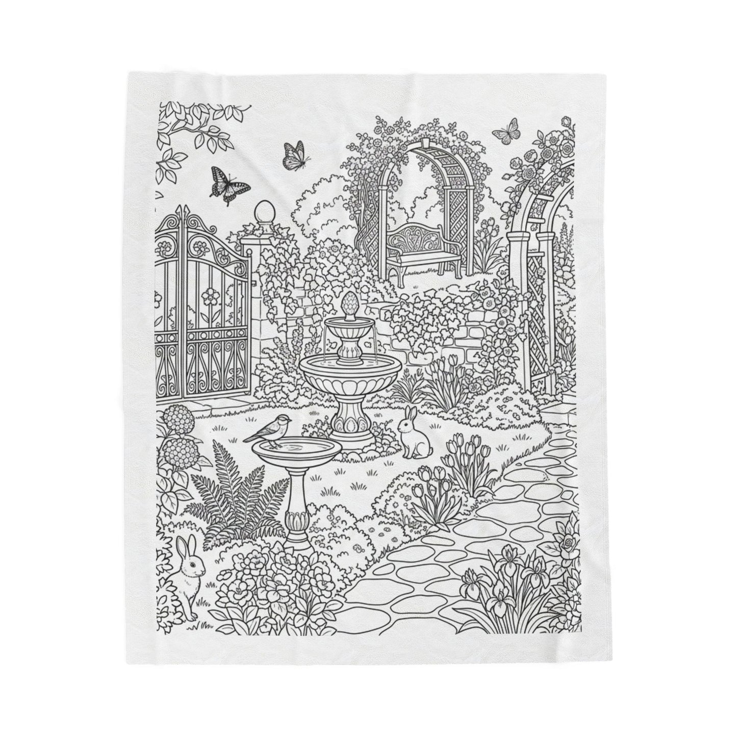 Secret Garden™ Recolorable Blanket