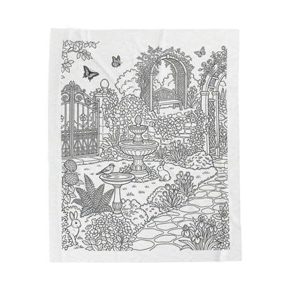 Secret Garden™ Recolorable Blanket