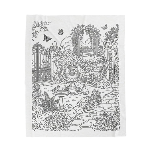 Secret Garden™ Recolorable Blanket